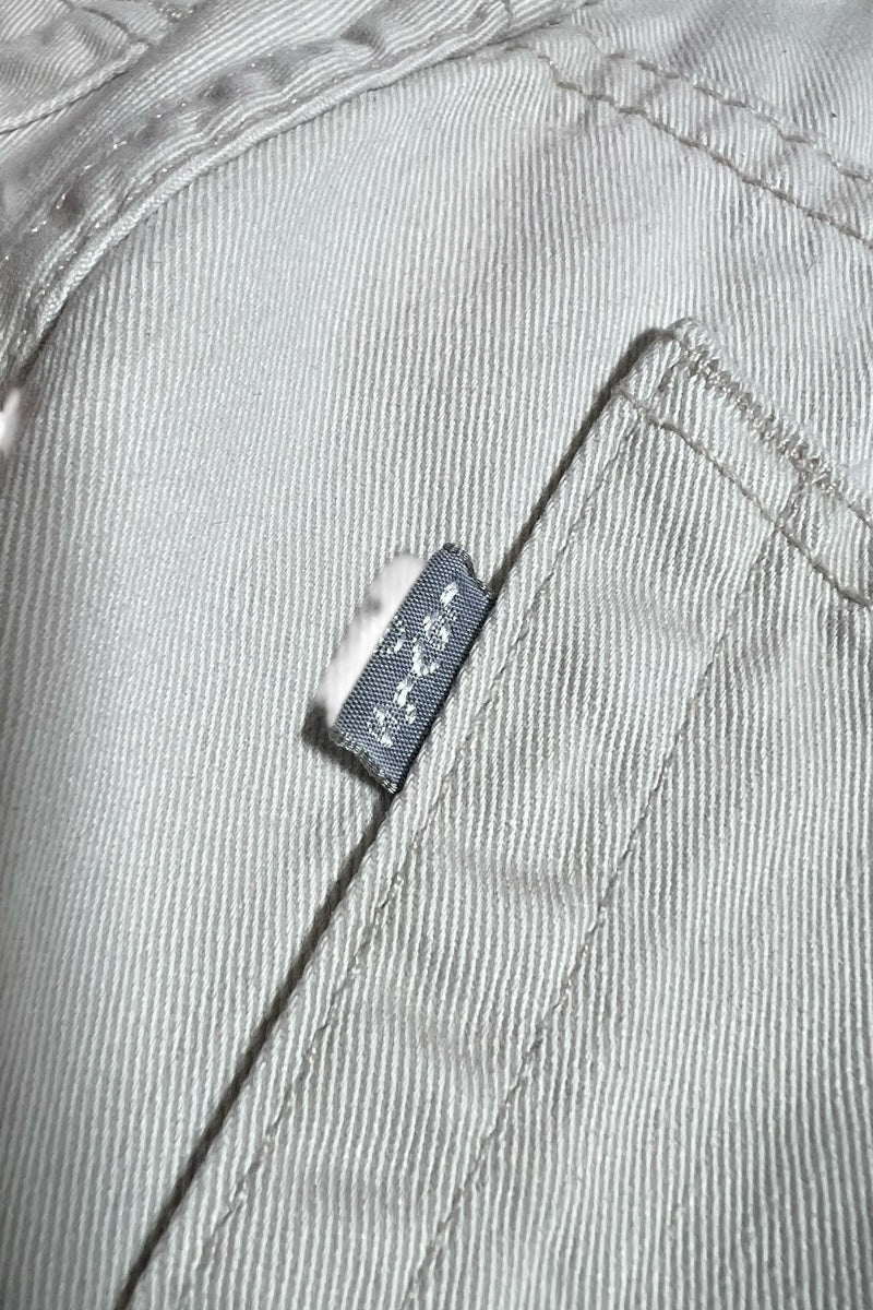 98'S BAGGY DENIM PANTS / WHITE	[SIZE: 34 USED]