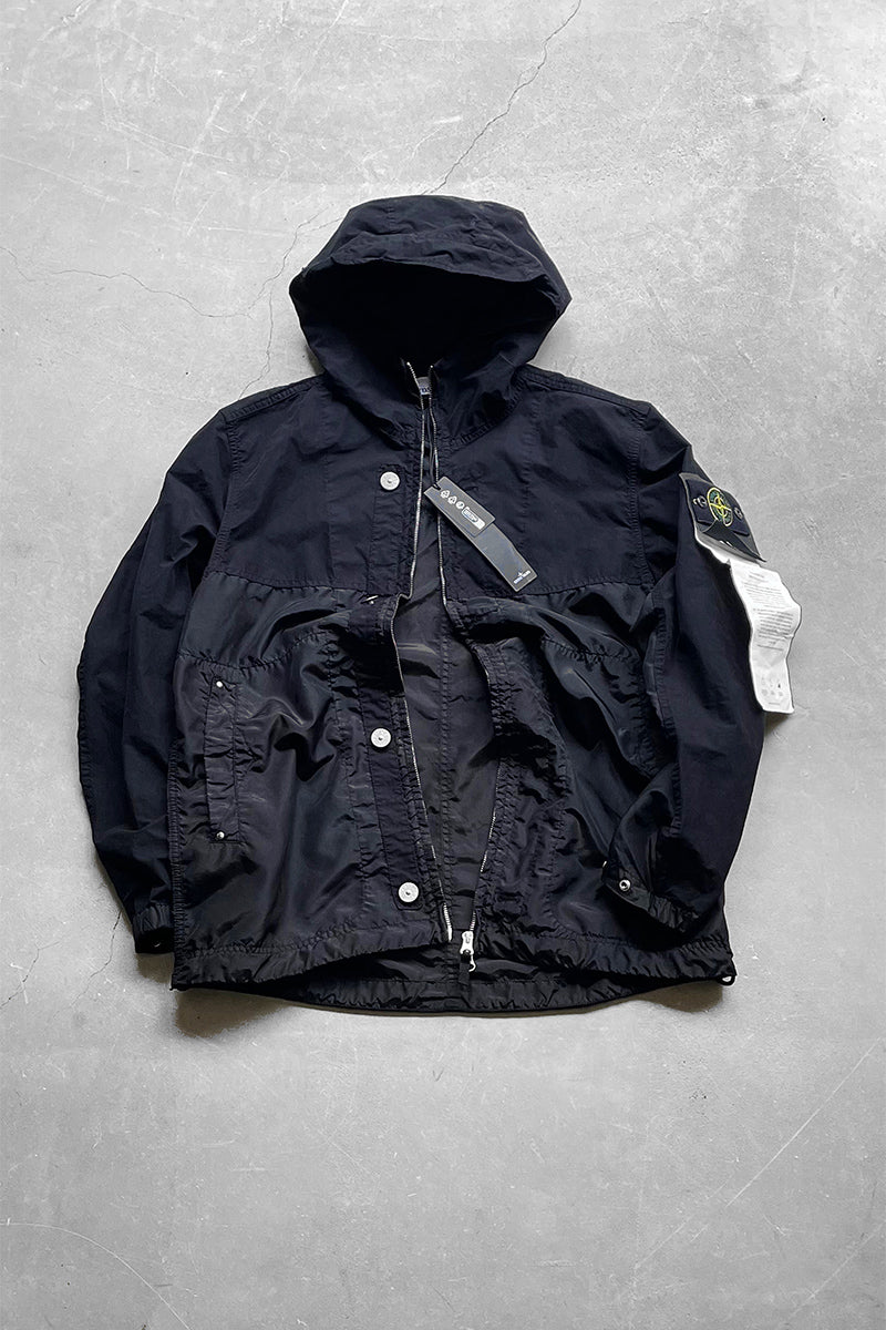 TWO TONE TELA & DAVID LIGHT-TC HOODED JACKET / BLACK [SIZE: M DEADSTOCK/NOS]