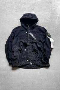 TWO TONE TELA & DAVID LIGHT-TC HOODED JACKET / BLACK [SIZE: M DEADSTOCK/NOS]