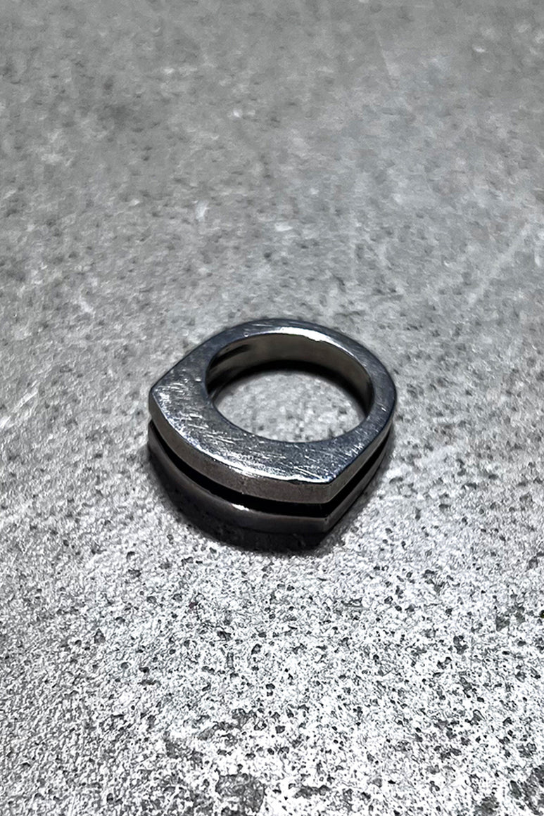 925 SILVER RING / SILVER [SIZE: 12号相当 USED]