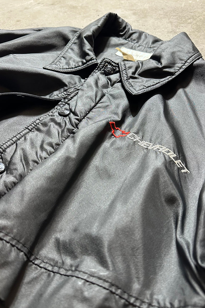 90'S CHEVROLET NYLON JACKET / BLACK [SIZE: M USED]