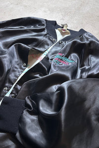 MADE IN USA 80'S CHEVROLET NYLON JACKET / BLACK [SIZE: 2XL USED]