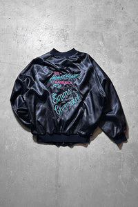 MADE IN USA 80'S CHEVROLET NYLON JACKET / BLACK [SIZE: 2XL USED]