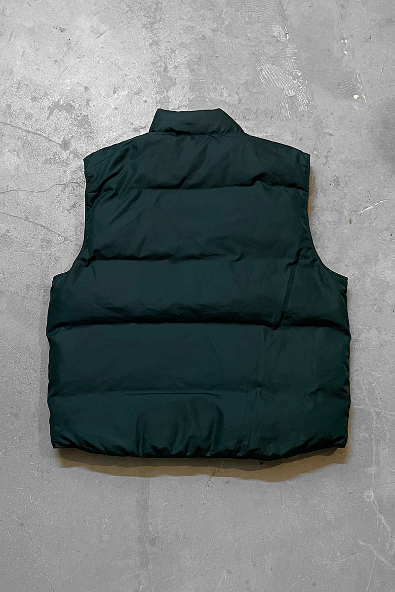 90'S REVERSIBLE DOWN VEST / GREEN [SIZE: XL USED]