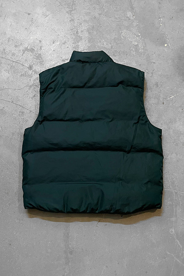 90'S REVERSIBLE DOWN VEST / GREEN [SIZE: XL USED]