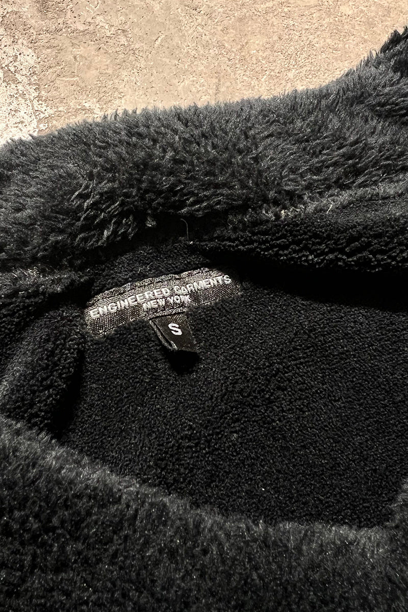MADE IN USA FLEECE COAT / BLACK [SIZE: S USED]