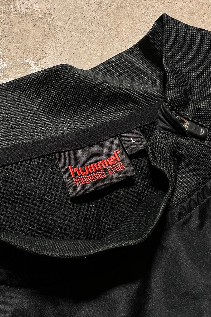 FOOTBALL PULL-OVER NYLON JACKET / BLACK [SIZE: L USED]