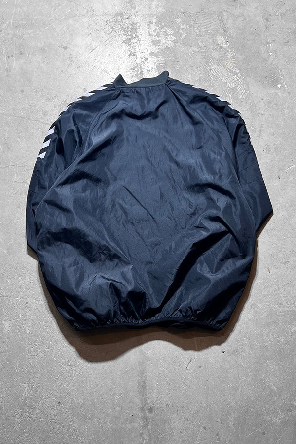 FOOTBALL PULL-OVER NYLON JACKET / BLACK [SIZE: L USED]