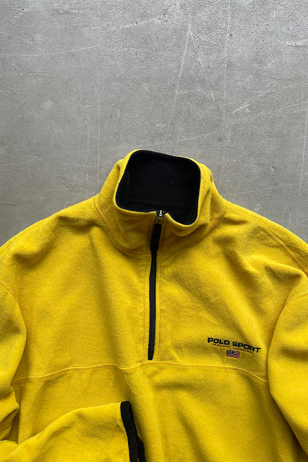90'S POLARTEC PULLOVER FLEECE JACKET / YELLOW [SIZE: M USED]