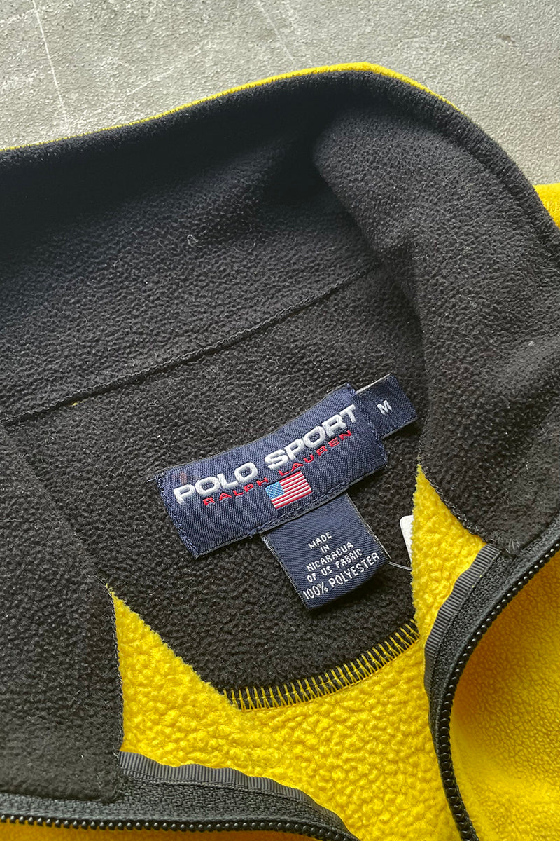 90'S POLARTEC PULLOVER FLEECE JACKET / YELLOW [SIZE: M USED]