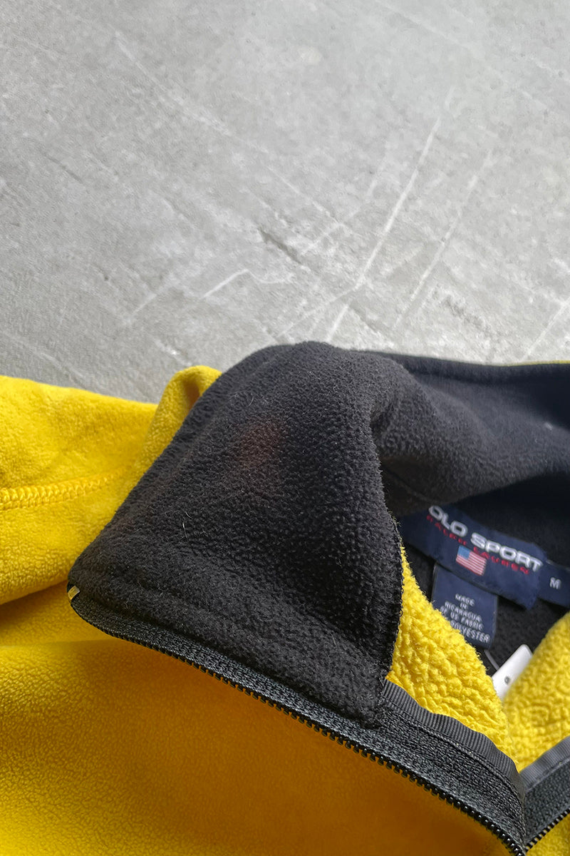 90'S POLARTEC PULLOVER FLEECE JACKET / YELLOW [SIZE: M USED]