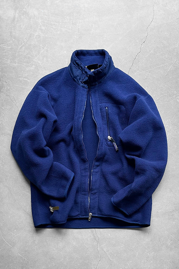 MADE IN USA 90'S SYNCHILLA FLEECE JACKET / NAVY [SIZE: L USED]