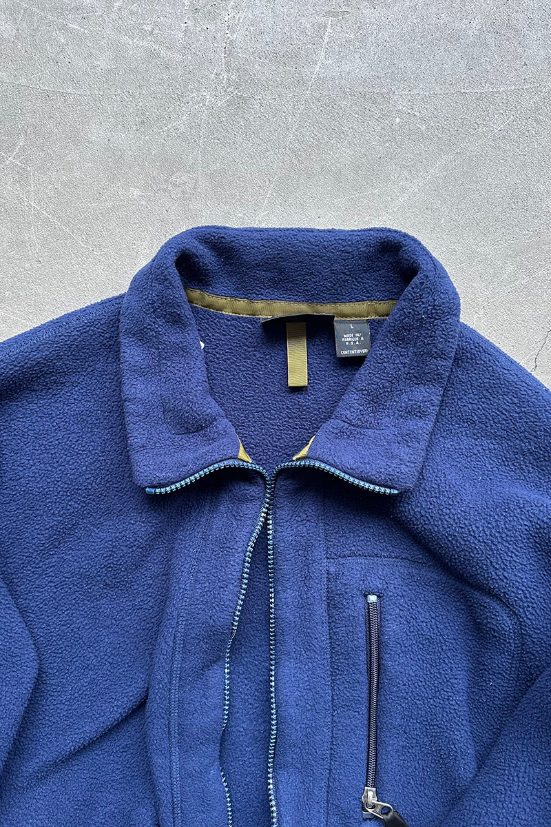 MADE IN USA 90'S SYNCHILLA FLEECE JACKET / NAVY [SIZE: L USED]
