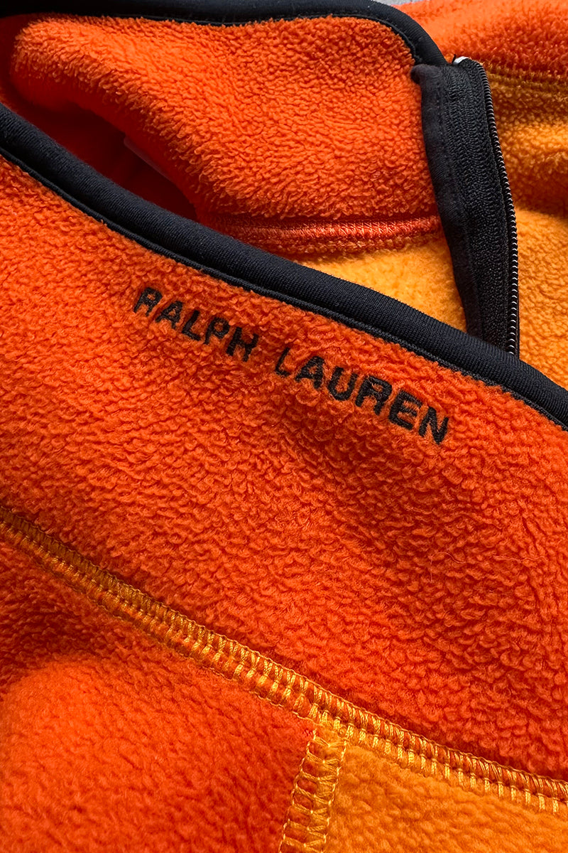 HALF ZIP FLEECE JACKET / ORANGE [SIZE: L USED]