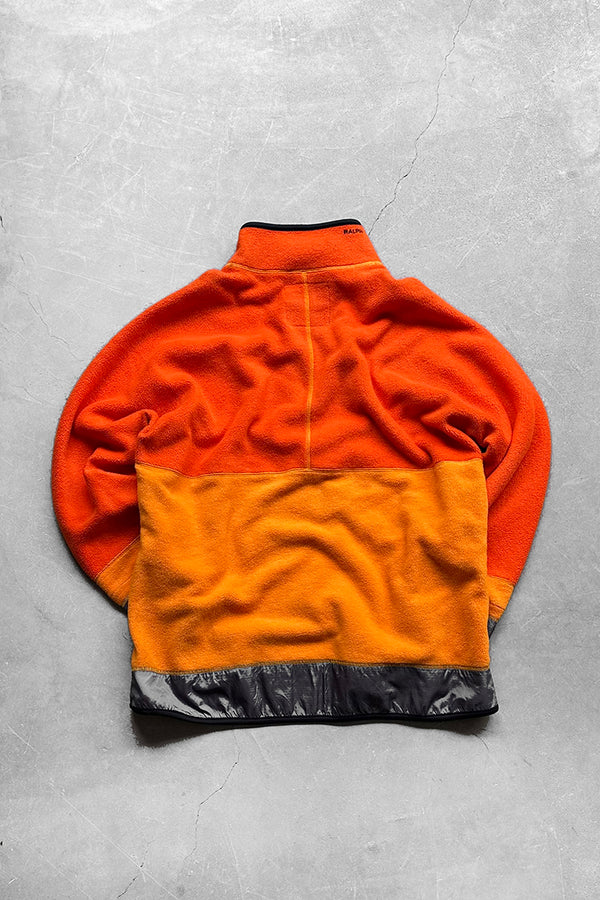 HALF ZIP FLEECE JACKET / ORANGE [SIZE: L USED]