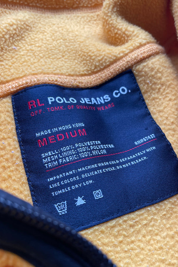 Y2K EARLY 00'S FLEECE VEST / YELLOW [SIZE: M USED]