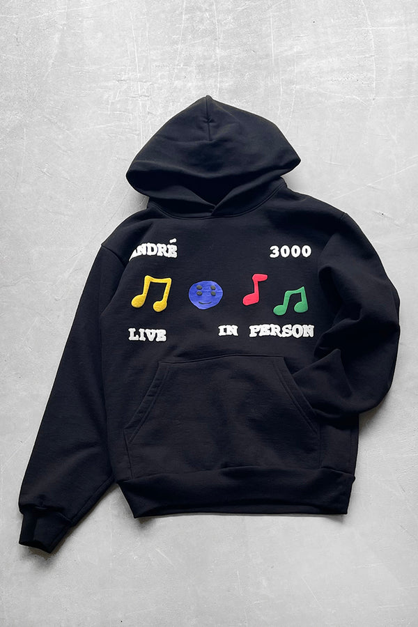 ANDRE 3000 2024 NEW BLUE SUN TOUR SWEAT HOODIE / BLACK [SIZE: S USED]