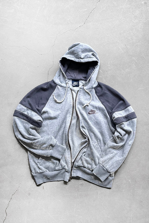 80'S ZIP SWEAT HOODIE / GRAY [SIZE: L USED]