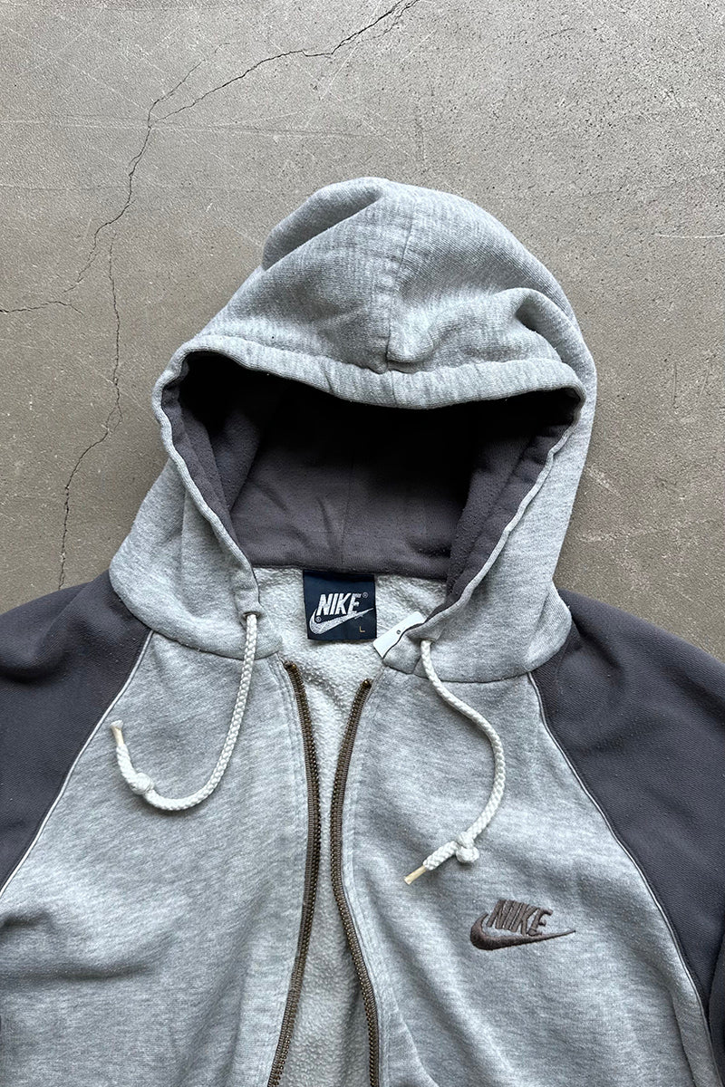 80'S ZIP SWEAT HOODIE / GRAY [SIZE: L USED]