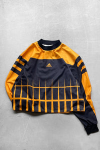 90'S L/S FOOTBALL GAME SHIRT / ORANGE [SIZE: S USED]