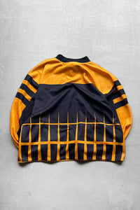 90'S L/S FOOTBALL GAME SHIRT / ORANGE [SIZE: S USED]