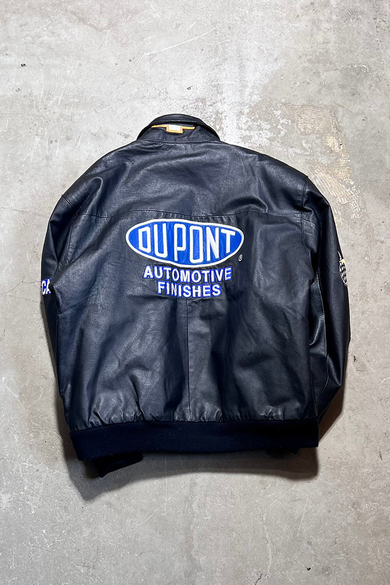 RACING LEATHER JACKET / BLACK	[SIZE: M USED]