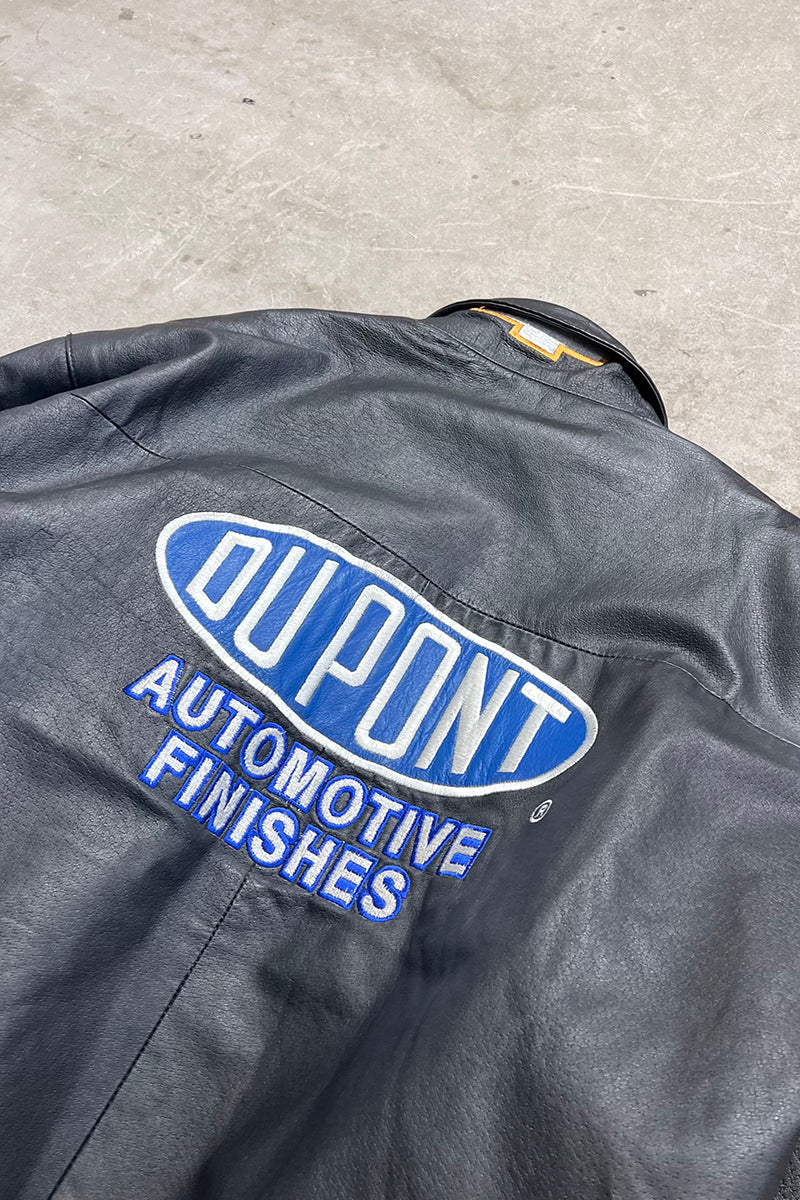 RACING LEATHER JACKET / BLACK	[SIZE: M USED]