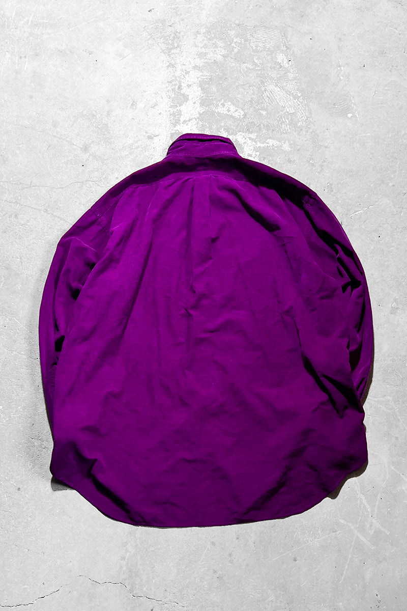 90'S L/S BD CORDUROY BLAKE SHIRT / PURPLE [SIZE: XL USED]