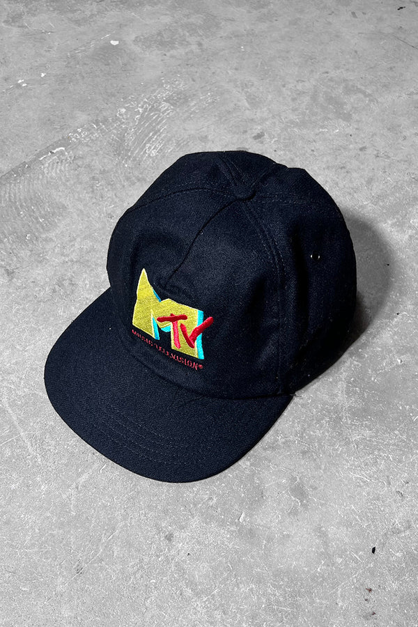 MADE IN USA 90'S WOOL CAP / BLACK [ONE SIZE USED]