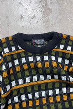 画像をギャラリービューアに読み込む, MADE IN USA 90&#39;S ACRYLIC KNIT SWEATER / BLACK [SIZE: L DEADSTOCK/NOS]
