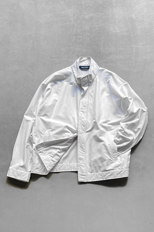ZIP UP COTTON JACKET / WHITE [SIZE: XL USED]