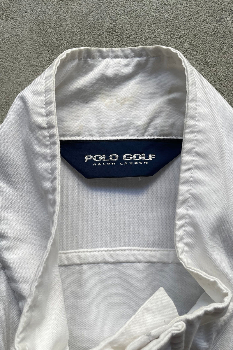 ZIP UP COTTON JACKET / WHITE [SIZE: XL USED]