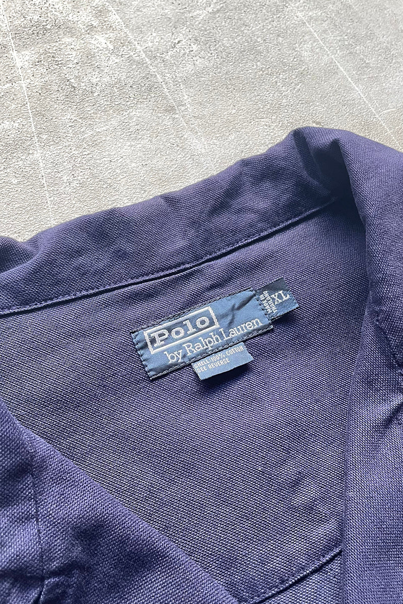 90'S COTTON PEA COAT  / NAVY [SIZE: XL USED]