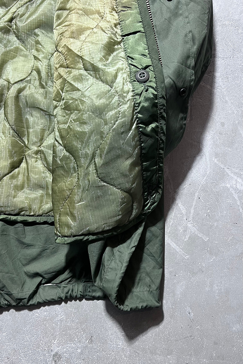 73'S & 74'S M-65 FISHTAIL COLD WEATHER PARKA W/QUILTING LINER / OLIVE [SIZE: M USED]