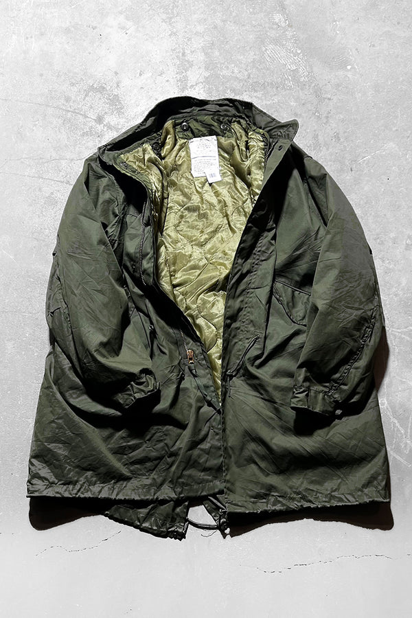 73'S & 74'S M-65 FISHTAIL COLD WEATHER PARKA W/QUILTING LINER / OLIVE [SIZE: M USED]