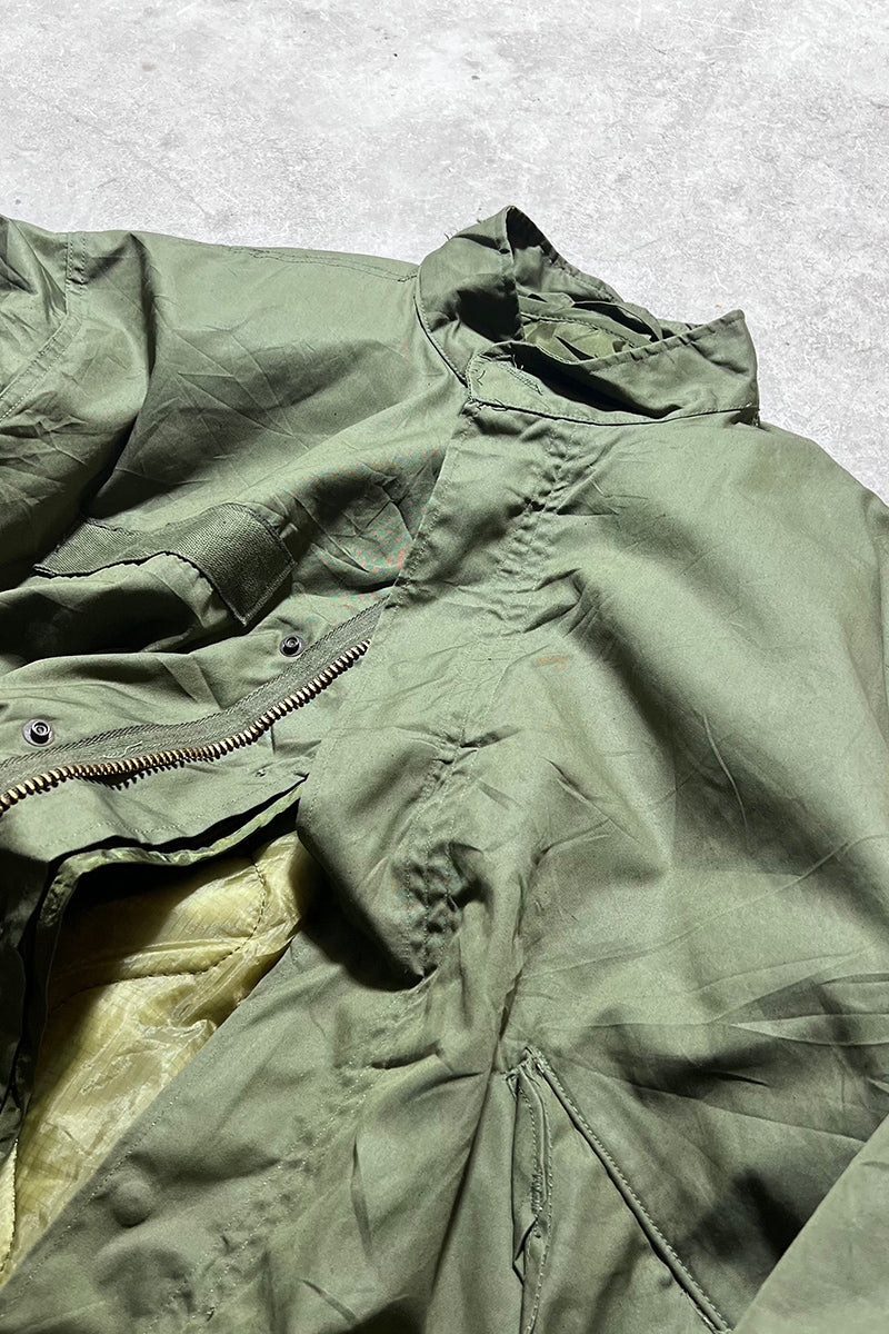 73'S & 74'S M-65 FISHTAIL COLD WEATHER PARKA W/QUILTING LINER / OLIVE [SIZE: M USED]
