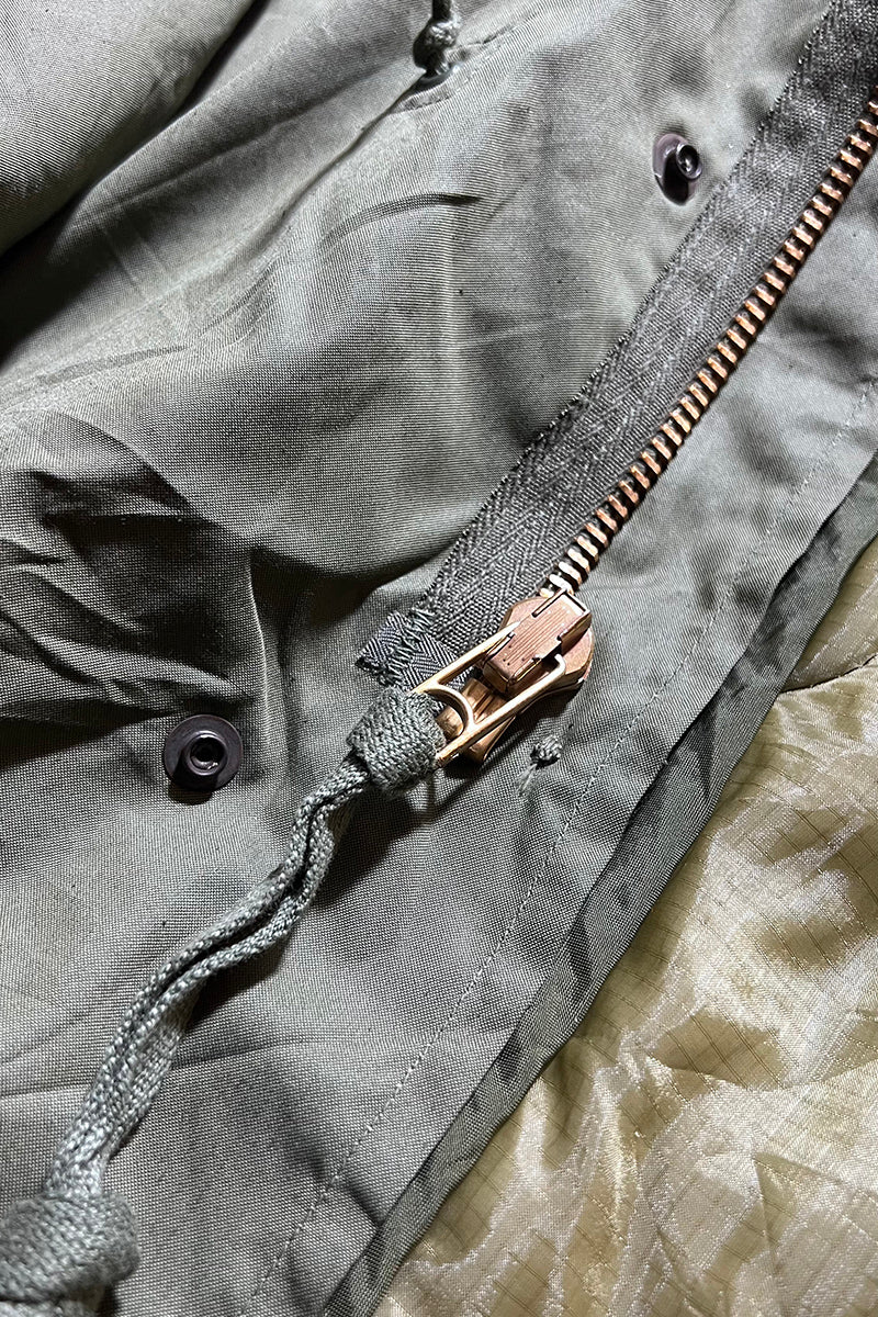 73'S & 74'S M-65 FISHTAIL COLD WEATHER PARKA W/QUILTING LINER / OLIVE [SIZE: M USED]