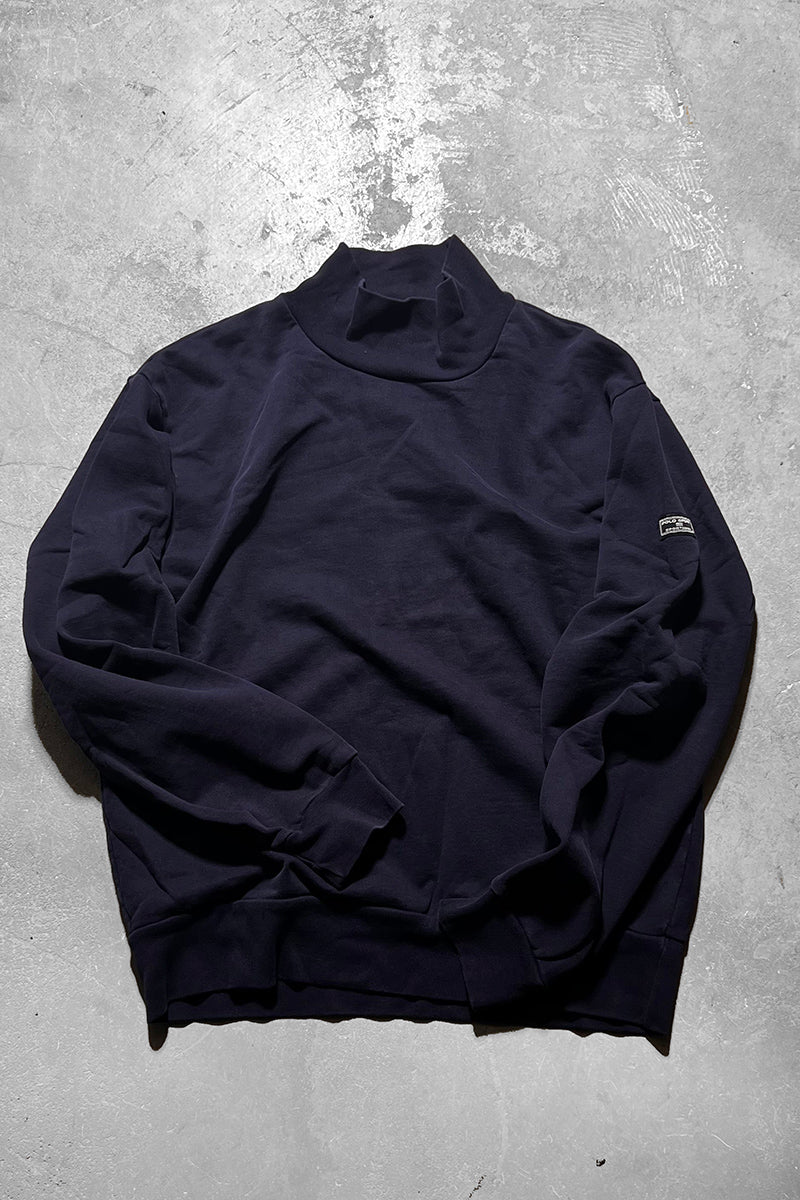90'S TURTLE NECK SWEATSHIRT / NAVY [SIZE: S USED]