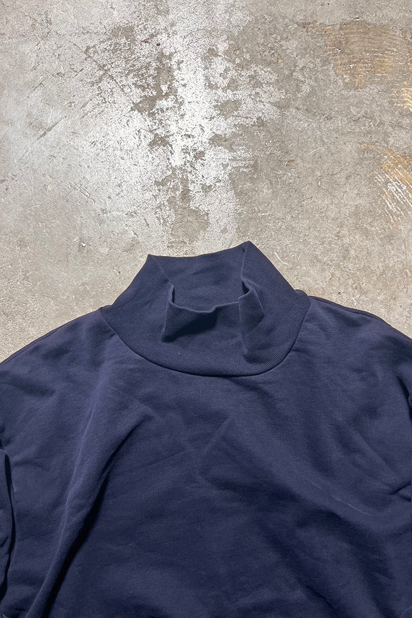 90'S TURTLE NECK SWEATSHIRT / NAVY [SIZE: S USED]