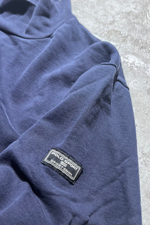 90'S TURTLE NECK SWEATSHIRT / NAVY [SIZE: S USED]