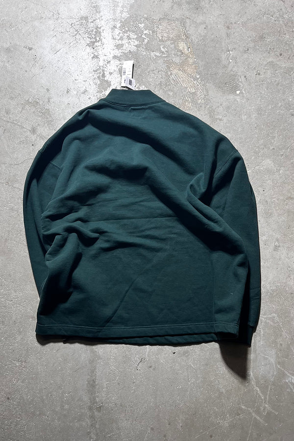 90'S HALF-ZIP SWEATSHIRT / GREEN [SIZE: L DEADSTOCK/NOS]