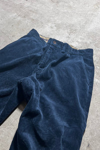 90'S COURDUROY PRESTON PANTS / NAVY [SIZE: W33 USED]