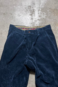 90'S COURDUROY PRESTON PANTS / NAVY [SIZE: W33 USED]