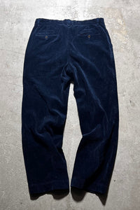 90'S COURDUROY PRESTON PANTS / NAVY [SIZE: W33 USED]