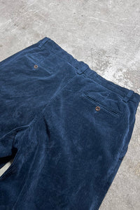 90'S COURDUROY PRESTON PANTS / NAVY [SIZE: W33 USED]