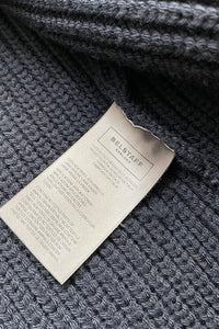 MADE IN ITALY DOUBLE ZIP DRIVERS KNIT / NAVY [SIZE: L USED]