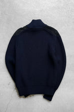 画像をギャラリービューアに読み込む, MADE IN ITALY DOUBLE ZIP DRIVERS KNIT / NAVY [SIZE: L USED]
