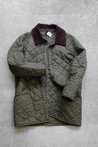 NYLON QUILTING JACKET / KHAKI [SIZE: M USED]