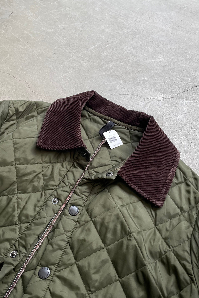 NYLON QUILTING JACKET / KHAKI [SIZE: M USED]