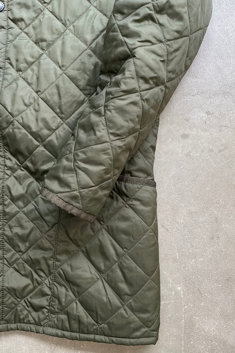 NYLON QUILTING JACKET / KHAKI [SIZE: M USED]